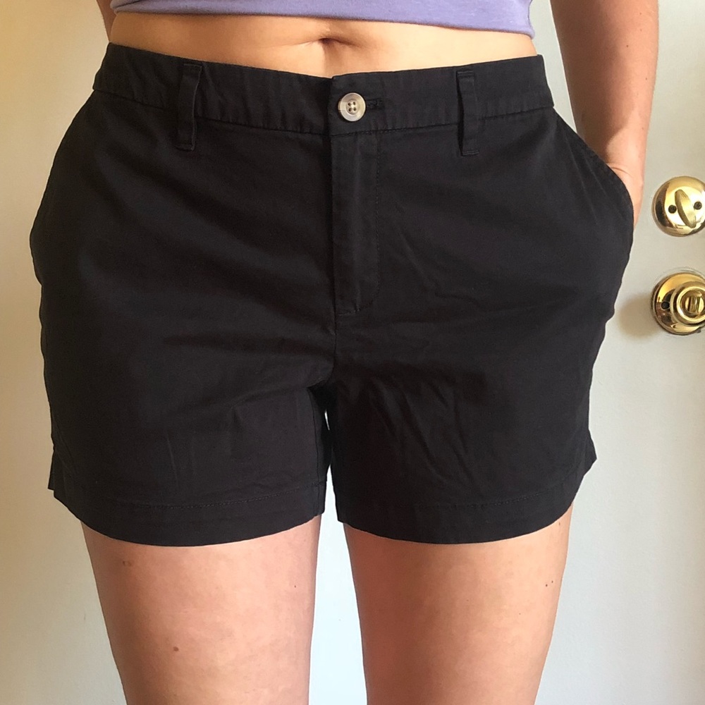 🌴FAVORITE Black Chino Shorts! Sz 12 Soft & Comfy